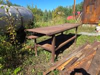 Shop Built Metal Work Bench