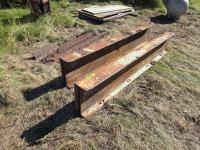 (2) 8 Inch X 18 Inch X 9 Ft I Beams & Misc Flat Bar