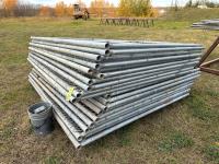 Galvanized Chain-Link Fence Panels with Hardware