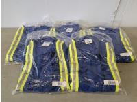 (5) Avenger FR Blue High Viz Coveralls - Size 46