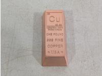 1 lb .999 Fine Copper Bar