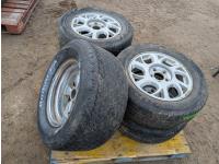 (2) Goodyear Assurance and (2) Goodyear Allegra 225/60R16 Tires On 5 Bolt Chevrolet Rims