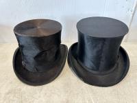 Victorian Beaver Top Hat, Victorian Silk Top Hat