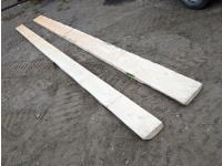 (2) Spruce 16-1/2 Ft Long Shelving Boards