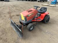 Scotts by John Deere Lawn Tractor with Rear Wheel Weights, Chains and 46 Inch Front Snow Blade