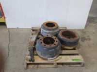 (3) Brake Drums (8) 45 Inch Leaf Springs