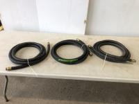 (3) 3/4 Inch Slip Tank Fuel Hoses