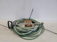 (2) Garden Hoses, Gardena Root Feeder and Qty of Garden Hose Fittings