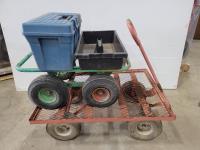 Garden Cart, Dolly and Plastic Toolbox