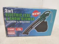 3-in-1 Electric Leaf/Snow Blower, Vacuum and Mulcher