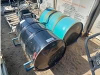 Barrel Stand W/ (2) 45 Gallon Drums