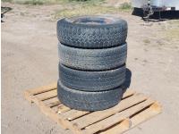 Qty of (4) LT 225/75R16 Tires W/ Rims