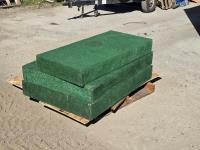 (3) Artificial Turf Covered Display Boxes