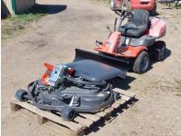 Husqvarna R175 AWD Lawn Tractor w/ Snowplow and Mowing Deck