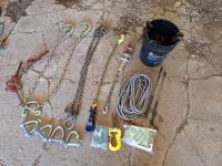 Qty of Tow Chains, Shackles, and Buckle