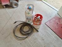 Qty of (2) R-134A Refrigerant Tanks w/Hose