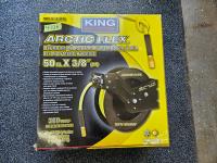 King Arctic Flex 50 Ft X 3/8 Inch Retractable Air Hose Reel