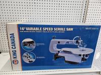 King Canada 16 Inch Variable Speed Scroll Saw