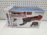 King Canada 20V Cordless Variable Speed Oscillating Multi-Tool Kit