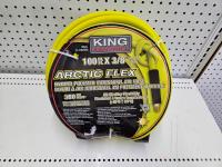 King Industrial Arctic Flex 100 Ft X 3/8 Inch Hybrid Polymer Industrial Air Hose