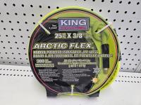 King Industrial Arctic Flex 25 Ft X 3/8 Inch Hybrid Polymer Industrial Air Hose