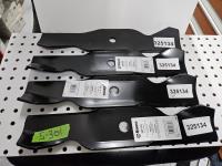 Qty of (4) 15 Inch Mower Blades