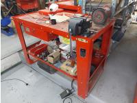 Shop Bench w/ Vise, Bench Grinder & Misc Tools