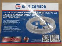 King Canada 3 Inch X 25 Ft Suction Hose