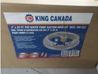 King Canada 3 Inch X 25 Ft Suction Hose