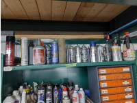 Qty of Misc Shop Chemicals and Spray Paints