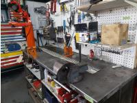 Mechanics Workbench w/ Bench Vise & Chain Sharpeners