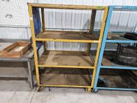 45 Inch X 33 Inch X 67 Inch Rolling Steel Framed Shelving Unit