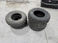 Set of Quad Tires (2) 25X8x12, (2) 25X10x12