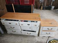 Wooden Dresser with Assorted Hardware