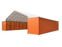 TMG Industrial TMG-ST3040C 30 Ft X 40 Ft Peaked Roof Container Shelter