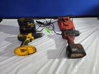 Snap-On 3/8 14.4 Cordless Impact & Dewalt 18V Cordless Drill