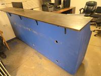 96 Inch Front Reception Counter with Contents