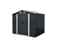 TMG Industrial TMG-MS0608 6 Ft X 8 Ft Galvanized Apex Roof Metal Shed