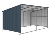 TMG Industrial MSL1220 12 Ft X 20 Ft Galvanized Metal Livestock Shed