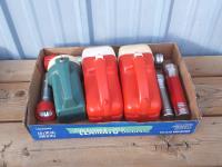 (3) Vintage 6 Volt Battery Lamps (5) Handheld Flashlights