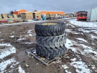 (3) Goodyear 17.5-25 Grader Tires and Rims