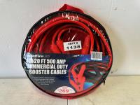 Solidfire LED 20 Ft 500 Amp Commercial Duty Booster Cables