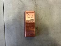 1 lb 999 Fine Copper Bar