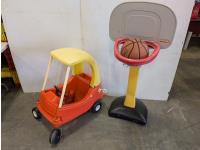 Little Tykes Coupe Car and Basketball Net