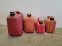 (4) Assorted Sized Jerry Cans