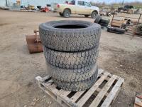 (4) Goodyear 245/70R19.5 Radial Tubeless Regroovable Tires