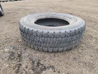 (1) Michelin 245/70R19.5 Radial Tubeless Regroovable Tire