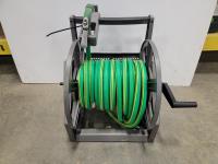 Slide-Trak Reel with Garden Hose