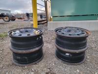 (4) 17 Inch 5 Bolt Steel Rims