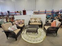 5 Piece Patio Set with Outdoor Carpet